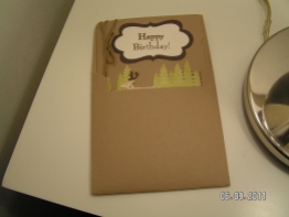Masculine Card Fits Matching Envelope