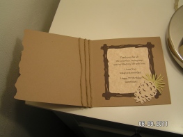 Masculine Card's Inside Sentiment (Camp Out)