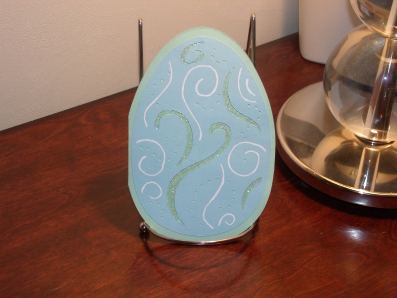 Easter Egg-Shaped Card