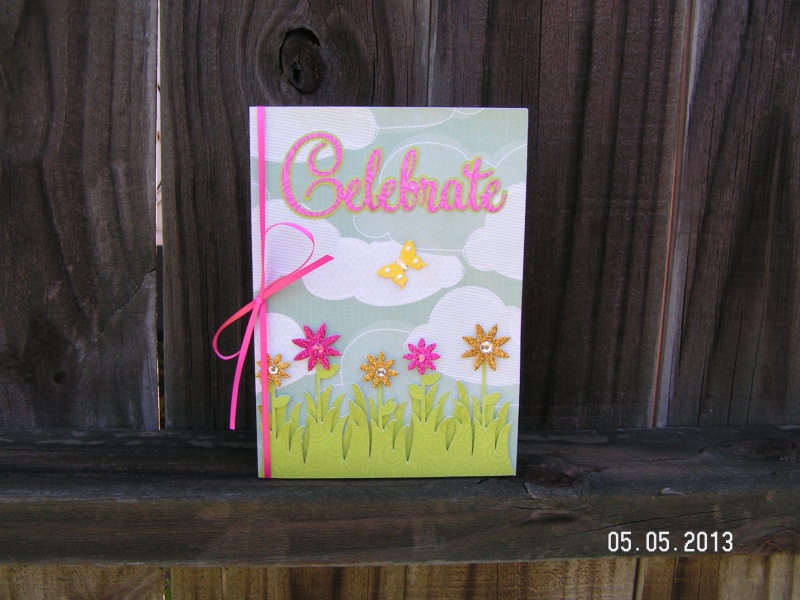 Pinky, Sparkly Birthday Card